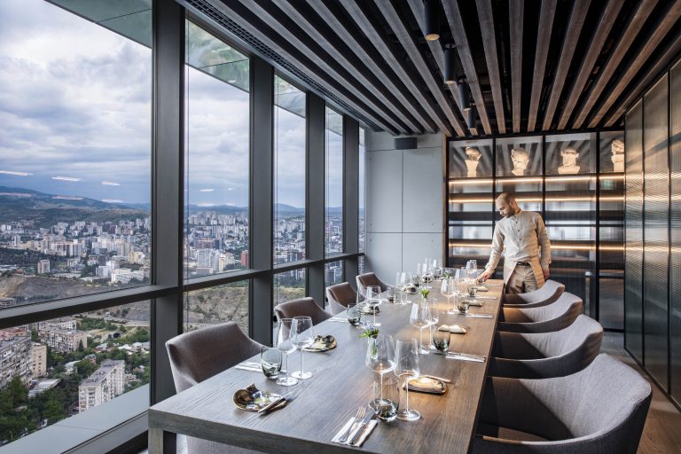 Private dining table at Dumas