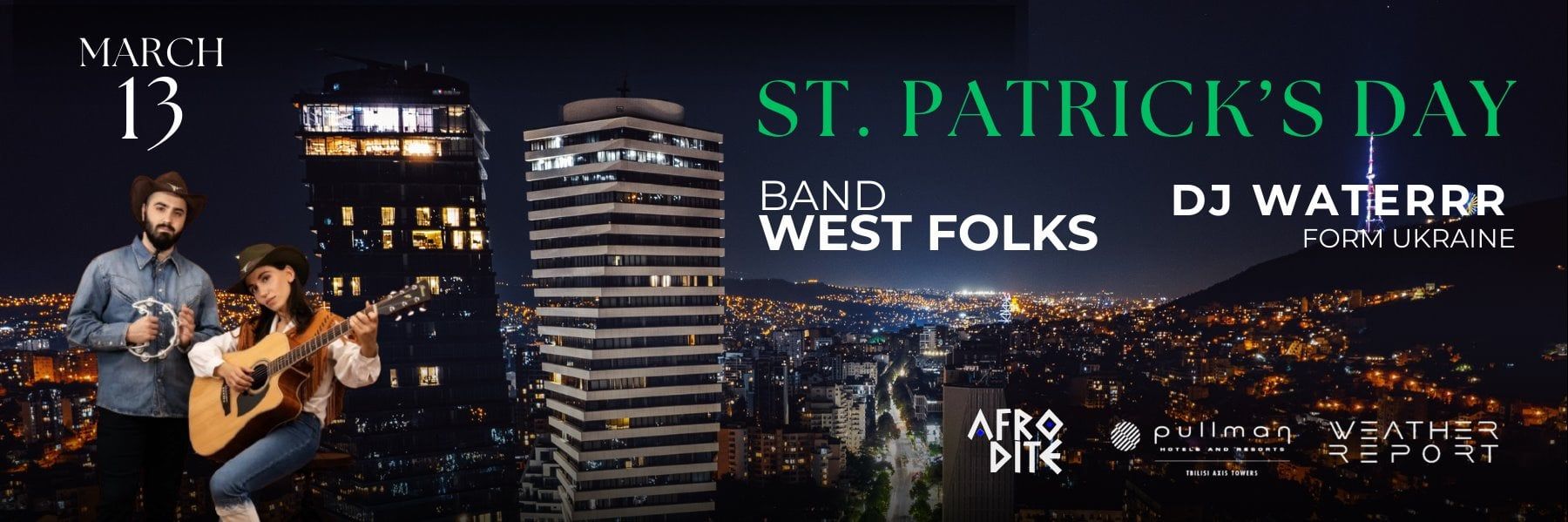 St. Patrick’s Day at Weather Report Sky Bar, 13 March 2026