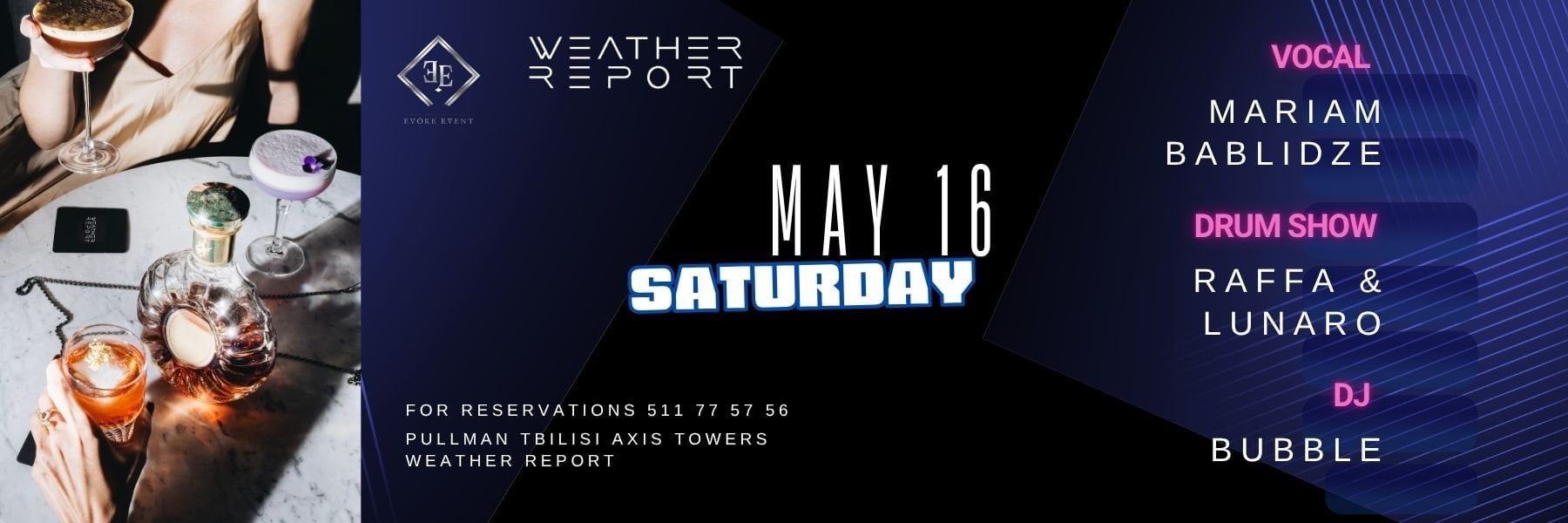 Saturday Live at Weather Report Sky Bar, 16 May 2026