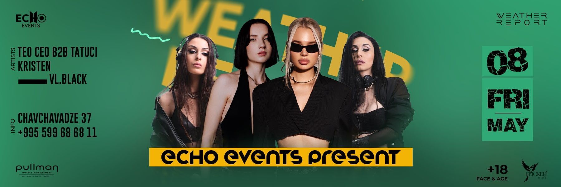 Echo Events Presents at Weather Report Sky Bar, 8 May 2026