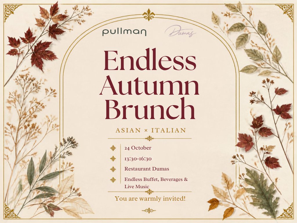 Italian and Asian brunch at Dumas, 24 October