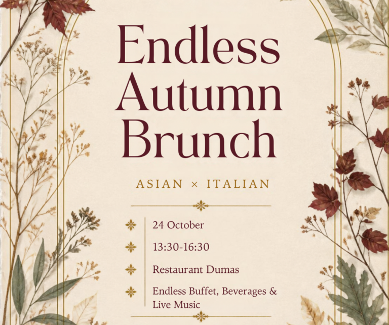 italian and asian brunch at dumas restaurant, october 24