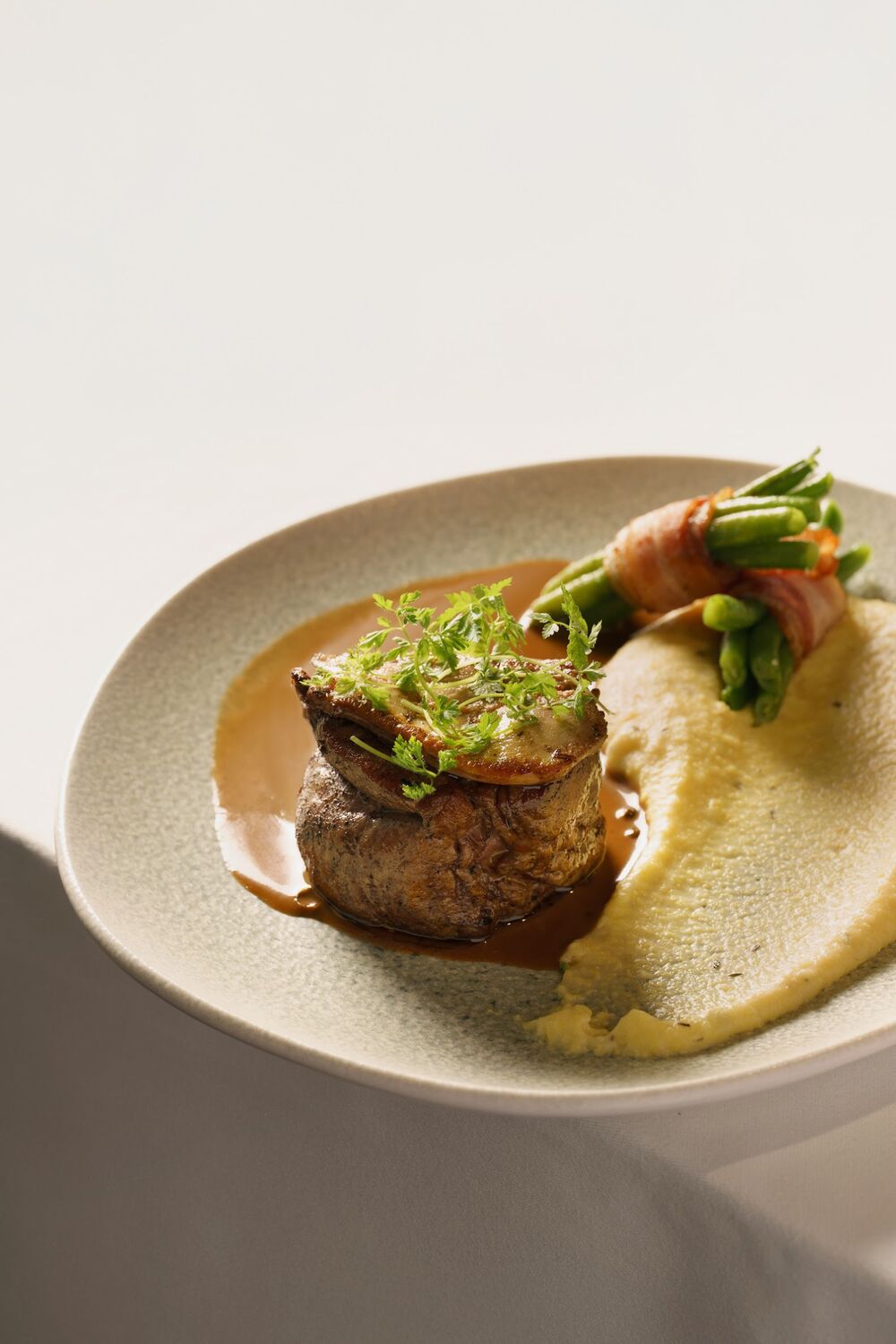Beef steak with peppercorn sauce at Dumas restaurant, Tbilisi