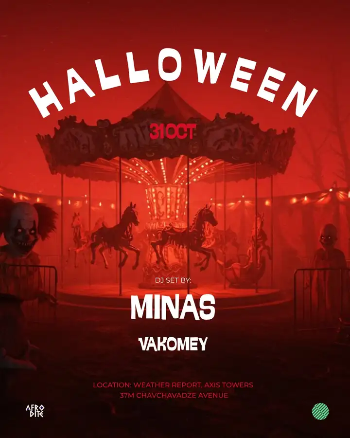 Halloween with DJs MINAS and VAKOMEY at Weather Report Sky Bar, 31 October