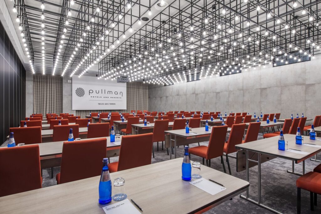 Grand Ballroom in classroom style with Pullman screens
