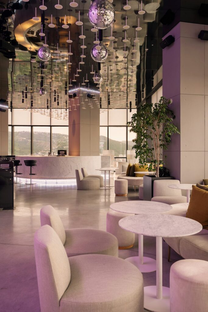 Weather Report sky bar on the 37th floor of Pullman Tbilisi